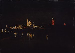 Iluminação do Kremlin de Moscou, 1896 de Isaak Ilyich Levitan