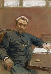 Retrato do ator de cinema mudo Alexander Pavlovich Lensky 1847-1908, década de 1890. de Isaak Ilyich Levitan