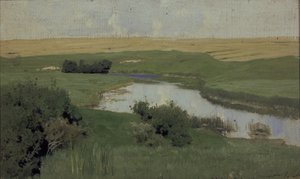 Rio pequeno Istra, 1885-1886 de Isaak Ilyich Levitan