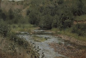 Stream, 1880s de Isaak Ilyich Levitan