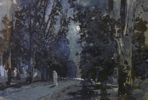 As sombras. Noite de luar, década de 1880. de Isaak Ilyich Levitan