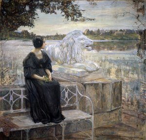 Retrato da esposa do artista. Pintura de Isaak Izrailevich Brodsky (Brodski) (1884-1939), óleo sobre tela, 205 x 203,5 cm de Isaak Israilevich Brodsky