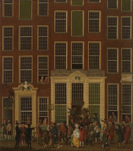 A Livraria e Agência de Loteria de Jan de Groot na Kalverstraat em Amsterdã, 1779