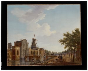 A Porta de Catharijne em Utrecht de Isaak Ouwater