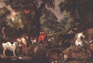 Orfeu Encantando os Animais (painel)