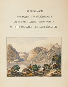 Cemitério de Hallstatt, uma coleção de ... (aguarela) de Isidor Engel