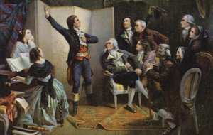 Claude Joseph Rouget de Lisle cantando a Marselhesa