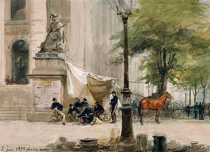 Acampamento na Place de la Boure, 4 de junho de Isidore Pils