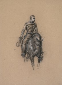 Soldado militar a cavalo, c. 1860. de Isidore Pils