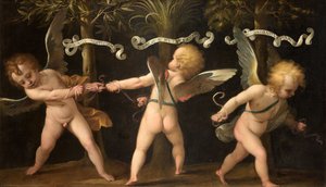 Alegoria com querubins alados, c. 1635.