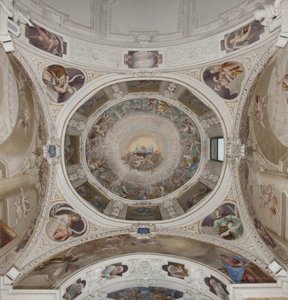 Paraíso com o Pai Eterno, c.1623-34 (fresco) (detalhe de 3496185) de Isidoro Bianchi