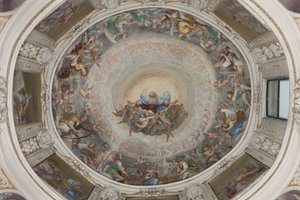 Paraíso com o Pai eterno, c.1623-34 (afresco) (detalhe de 3496185)