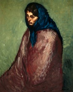 "The Refuge" Painting by Isidre Nonell i Monturiol (1873-1911) 1904 Barcelona. Museu Nacional d