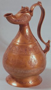 Jarro, de Khorasan, Irã, 1218 (cobre)