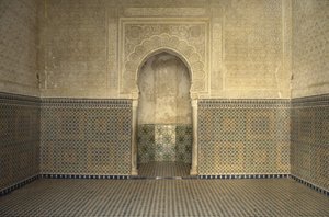 Madrasa de Sidi Bou Medine, sala de oração de Islamic School