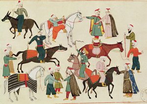 Ms 1671 um mercado de cavalos, c. de Islamic School