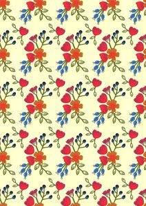 Impressão de flora, 2015 (papel cortado) de Isobel Barber