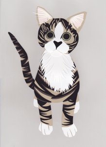 Pussycat, 2016 (papel) de Isobel Barber