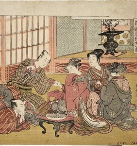 Banquete em uma casa rica, 1770-74 (xilogravura)