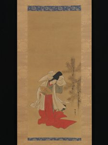 Cortesã-dançarina (Shirabyōshi) para o Ano Novo de Isoda Koryusai