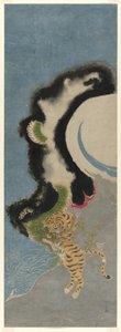 Dragão e tigre de Isoda Koryusai