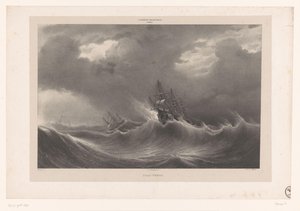 Navios em mares agitados
Gros-Temps (título sobre o objecto)
Pinturas da colecção do Palais Royal (título da série)
Galerie du Palais Royal (título da série sobre o objecto)