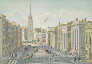 Wall Street, Nova York em 1847.