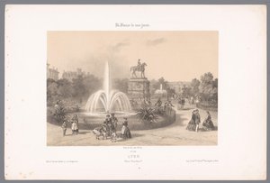 Vista da Praça Napoléon em Lyon
Lyon. Colocar Napoléon (título sobre o objecto)
França Contemporânea (título da série)
La France de nos jours (título da série sobre o objecto) de Isodore Laurent Deroy