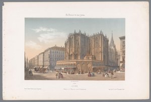 Zicht op de kerk Saint-Nizier na rue de l