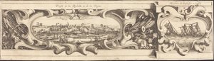 O Cerco de La Rochelle [placa 16 de 16; conjunto compreende 1952.8.97-112] de Israel Henriet or Abraham Bosse after Jacques Callot