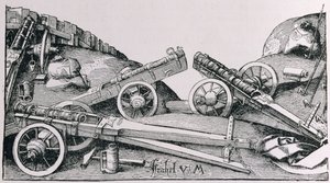 Cannon of Cortes &39;Time, de&39; A História Narrativa e Crítica da América &39;, editado por Justin Winsor, Londres, 1886 de Israel van Mecken