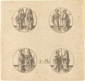 Oito Apóstolos em Quatro Roundels de Israhel van Meckenem