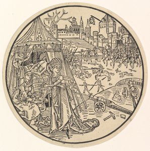 Judith com o chefe da Holofernes. de Israhel van Meckenem