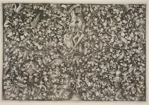 Ornamento com amantes de Israhel van Meckenem