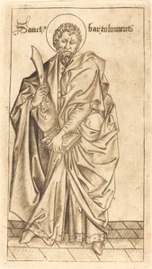 São Bartolomeu, c. 14701480. de Israhel van Meckenem
