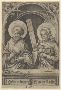 São Pedro e Santo André, dos Apóstolos. de Israhel van Meckenem