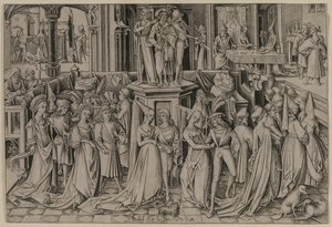 A dança na corte de Herodes, c. 1500.