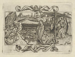 A Natividade. de Israhel van Meckenem