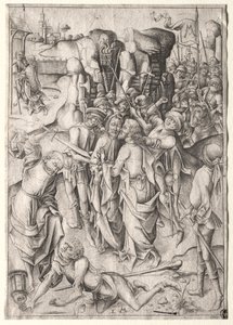 A paixão: Cristo levado cativo. de Israhel van Meckenem