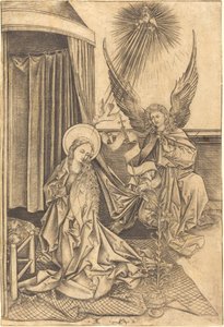 A Anunciação de Israhel van Meckenem after Martin Schongauer
