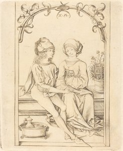 Os Amantes de Israhel van Meckenem after Wenzel von Olmutz after Master of the Housebook