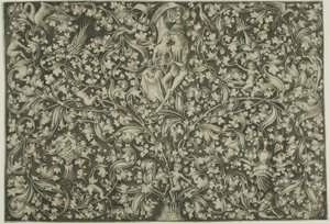 Painel ornamental com dois amantes de Israhel van Meckenem the younger