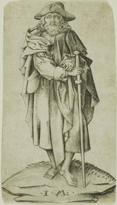 São Tiago Maior, de Cristo e os Apóstolos de Israhel van Meckenem the younger