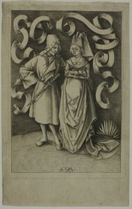 O casal mal-afamado de Israhel van Meckenem the younger