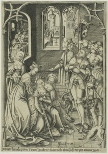 O Suicídio de Lucrécia de Israhel van Meckenem the younger