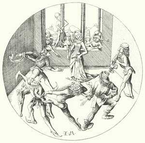 A Dança em torno do Anel (gravura) de Israhel van the Elder Meckenem