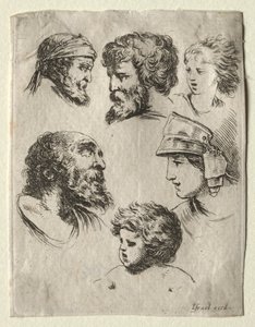 Livro para aprender a desenhar: Seis cabeças de retrato