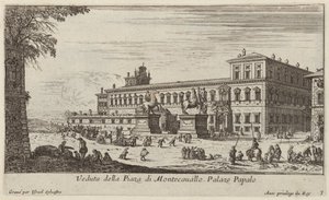 Vista da Piazza di Montecavallo de Israël Silvestre