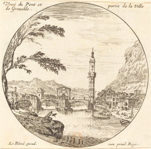 Veue de Pont et partie de la Ville de Grenoble de Israël Silvestre