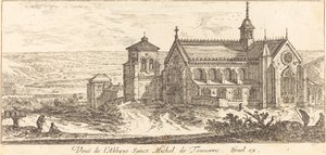 Vista da Abadia de Saint Michel de Tonnerre de Israël Silvestre